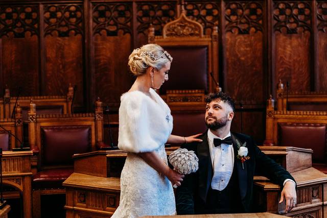 Council Chamber couple
