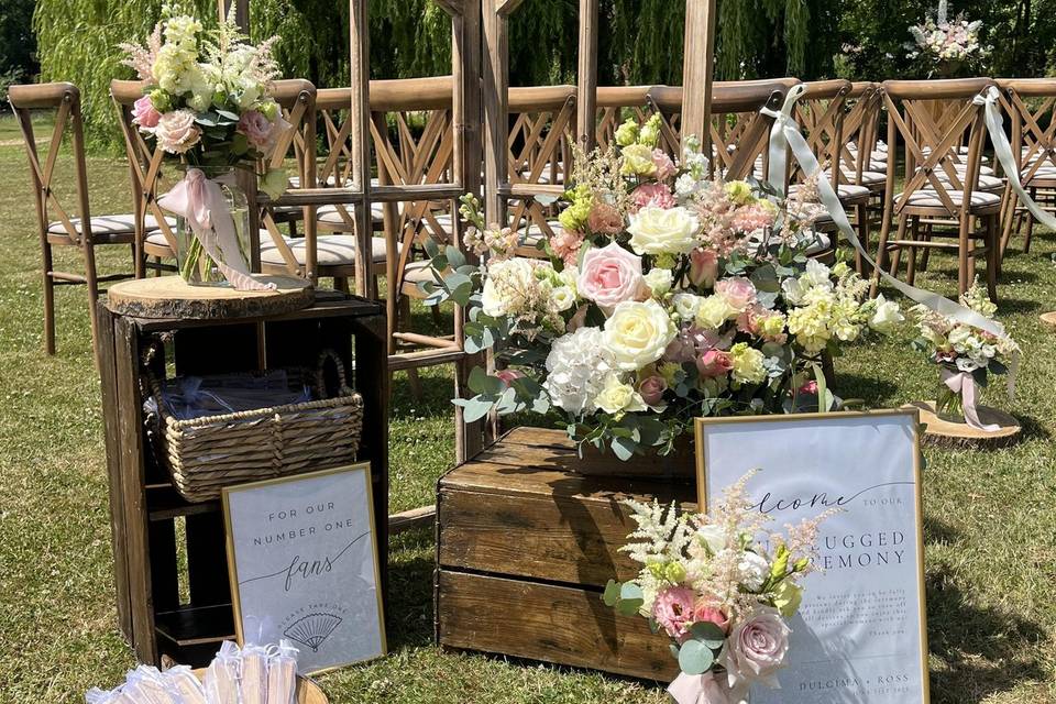 Ceremony styling