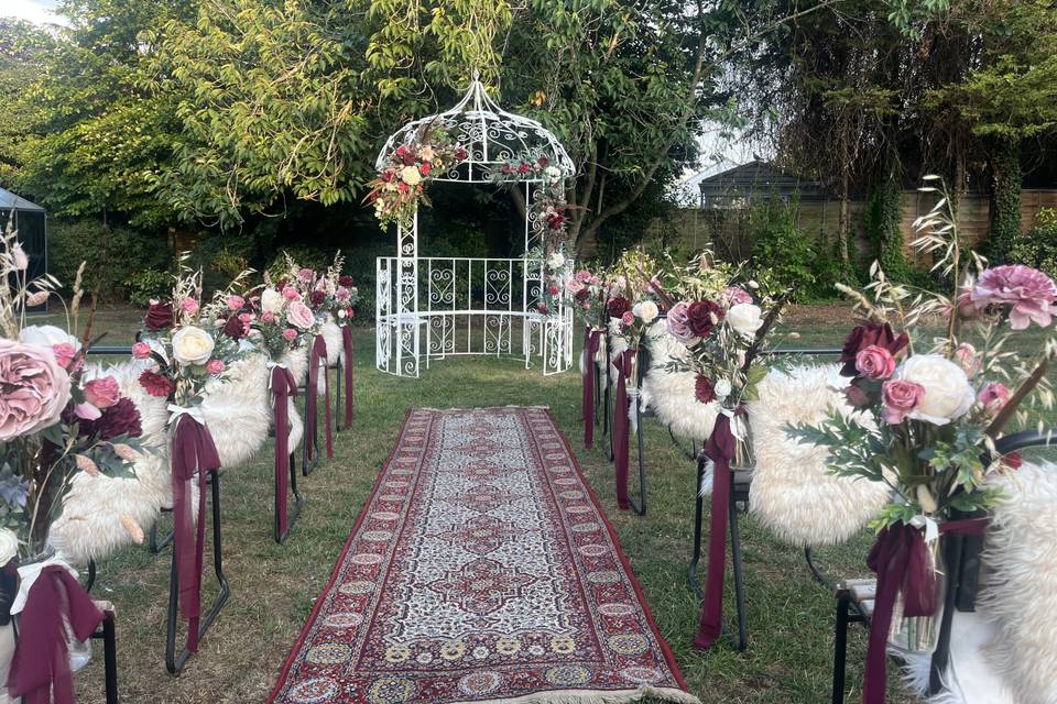 Outdoor wedding design