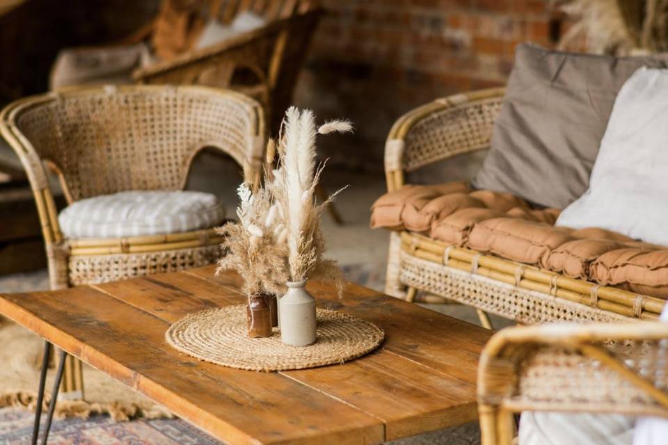 Chill out seating areas