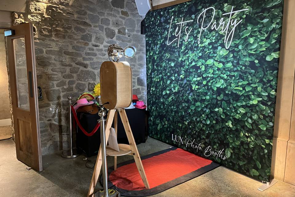 Vintage Photo Booth Set Up