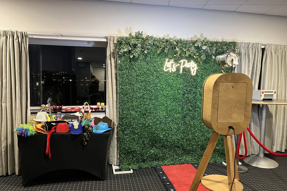 Vintage Photo Booth Set Up