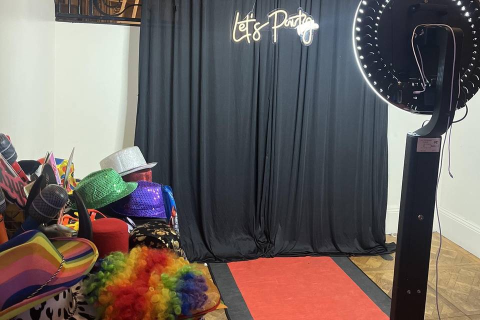 Vip Selfie Booth Set Up