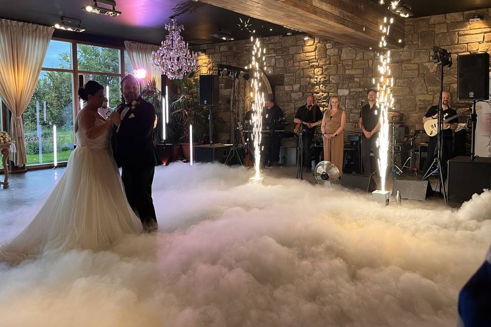 Cold Spark Fountains & Dry Ice