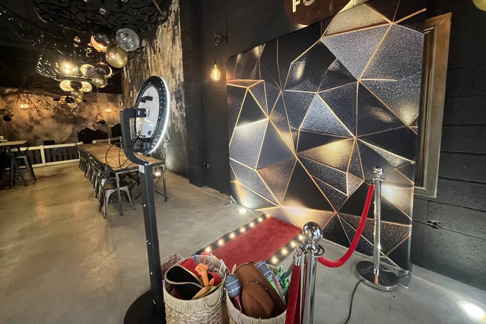 Vip Selfie Booth Set Up