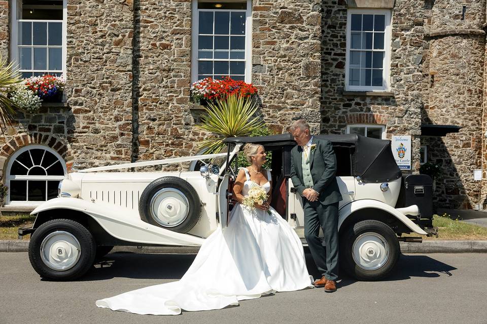 Bude Castle with Car