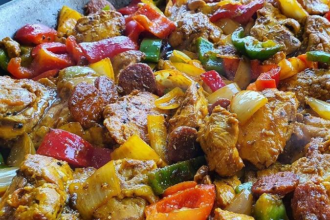 Chicken & chorizo paella