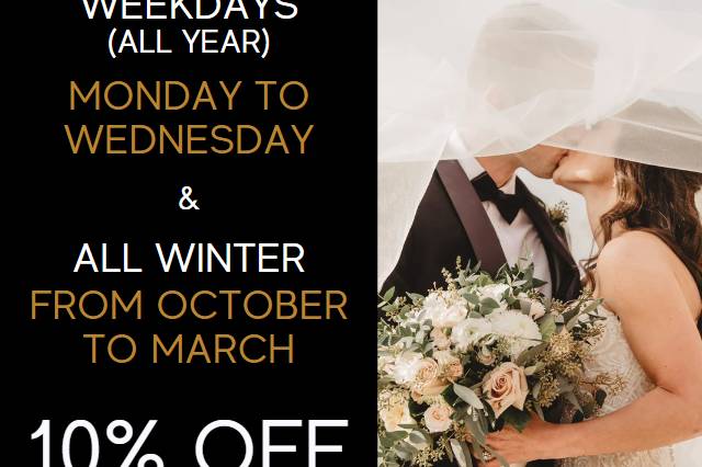 Discounts for weekday & winter