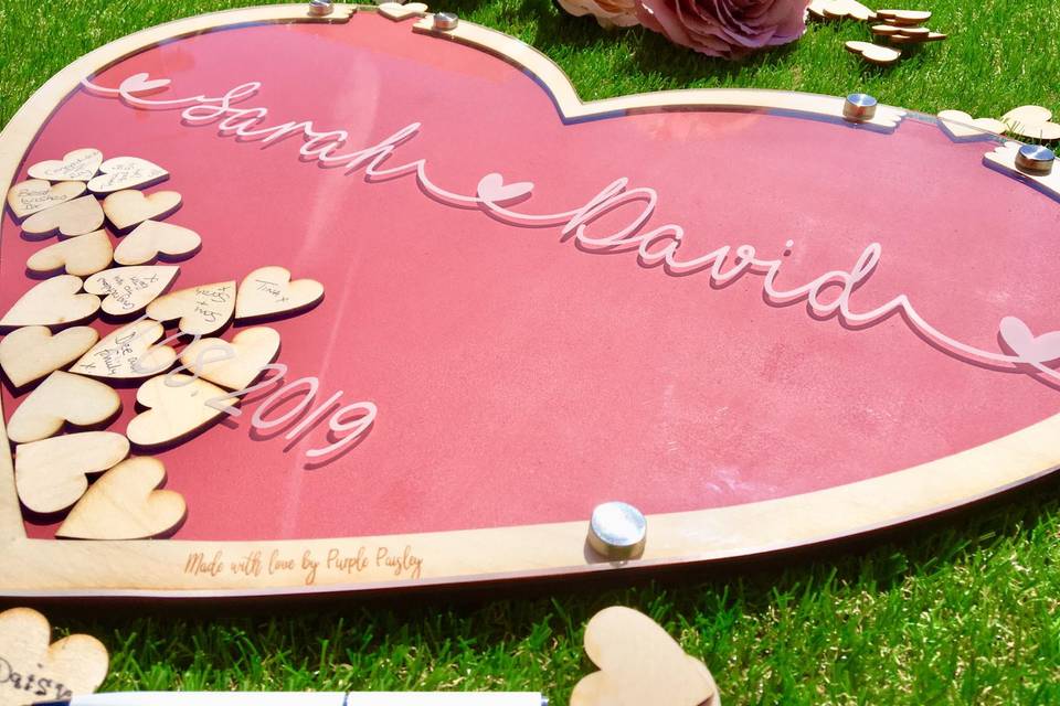 Heart Shaped Guestbook