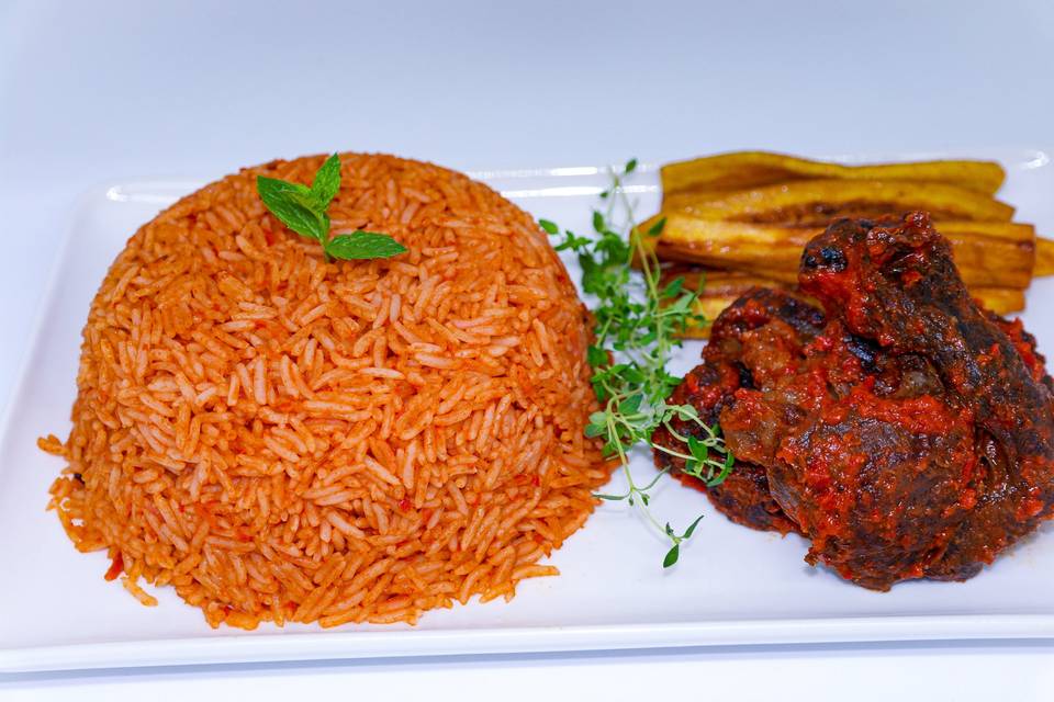 Jollof and beef