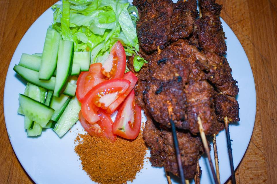 Suya and Salad