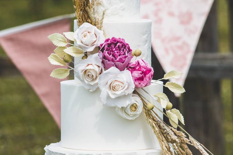 Garden sugar flowers