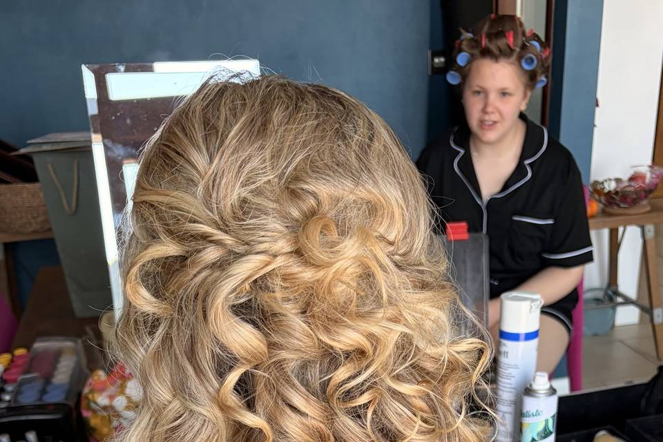 Bridesmaid Hair & Makeup