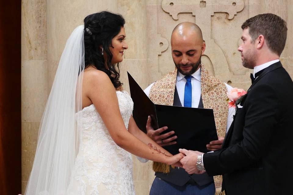 The wedding vows