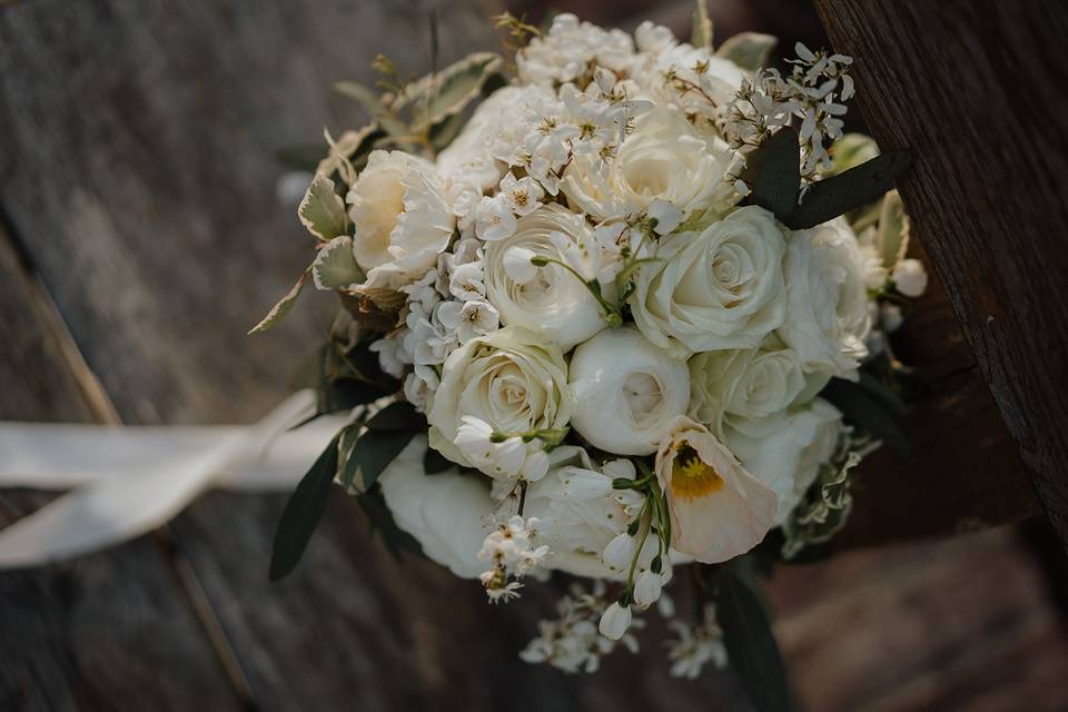 Bouquet in the evening sun