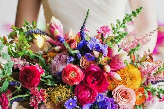 Colour filled bouquet