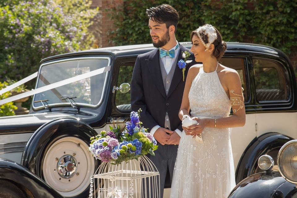 1920's style wedding, Dove release!