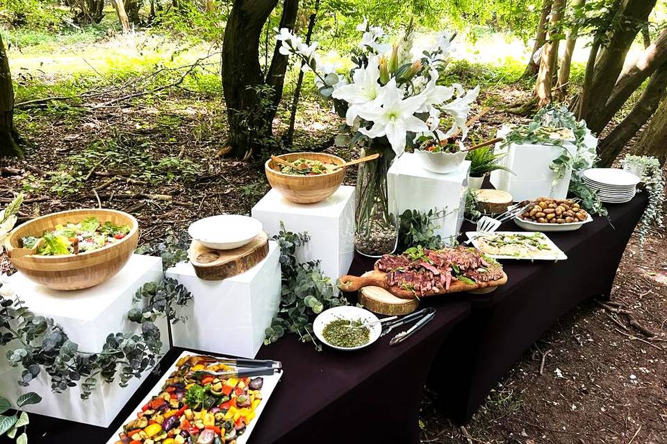 Lunch in the woods