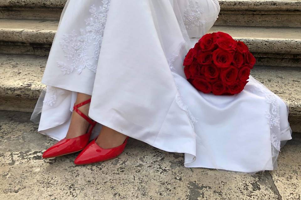 Bouquet of red roses