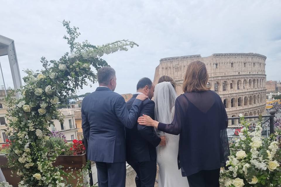 Civil ceremony view of the col