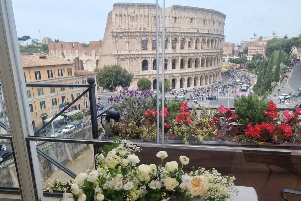 Civil ceremony view of the col