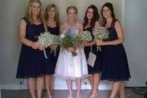 All gypsophila bridesmaids