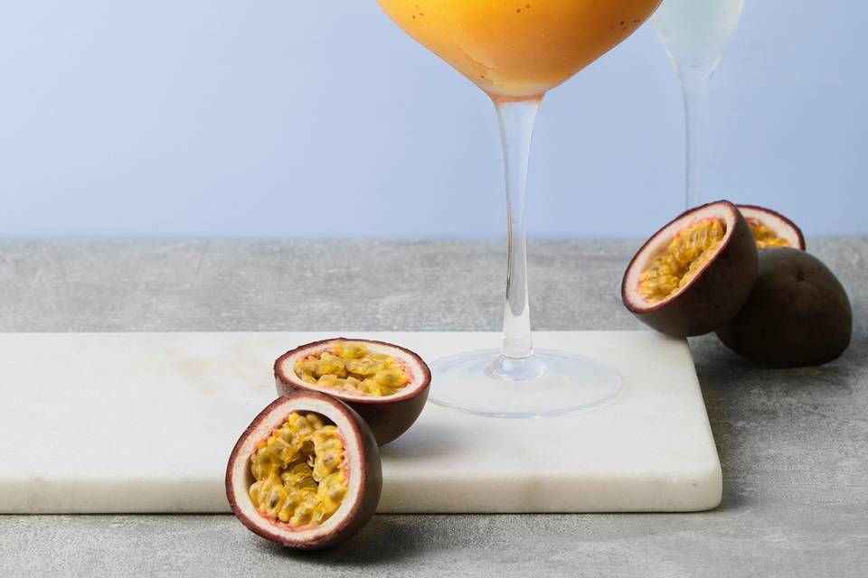 Frozen passion fruit martini