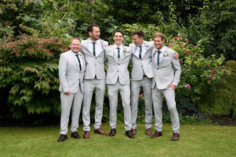 Groom and groomsmen