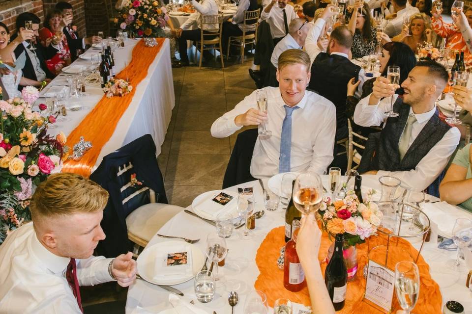 Venue decor with vases