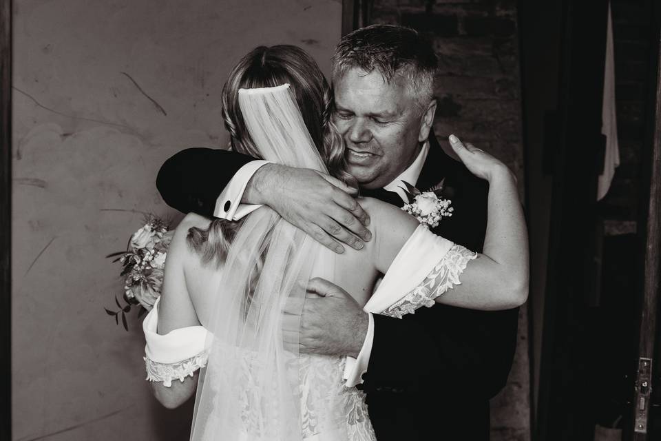 Dad hug