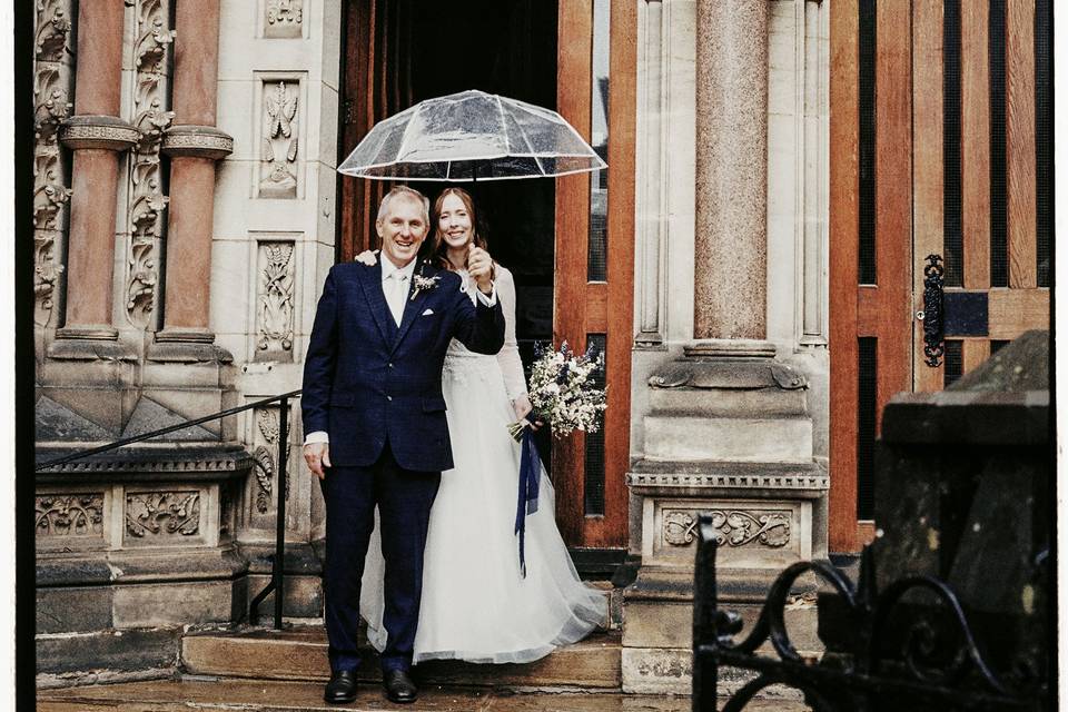 Father and bride