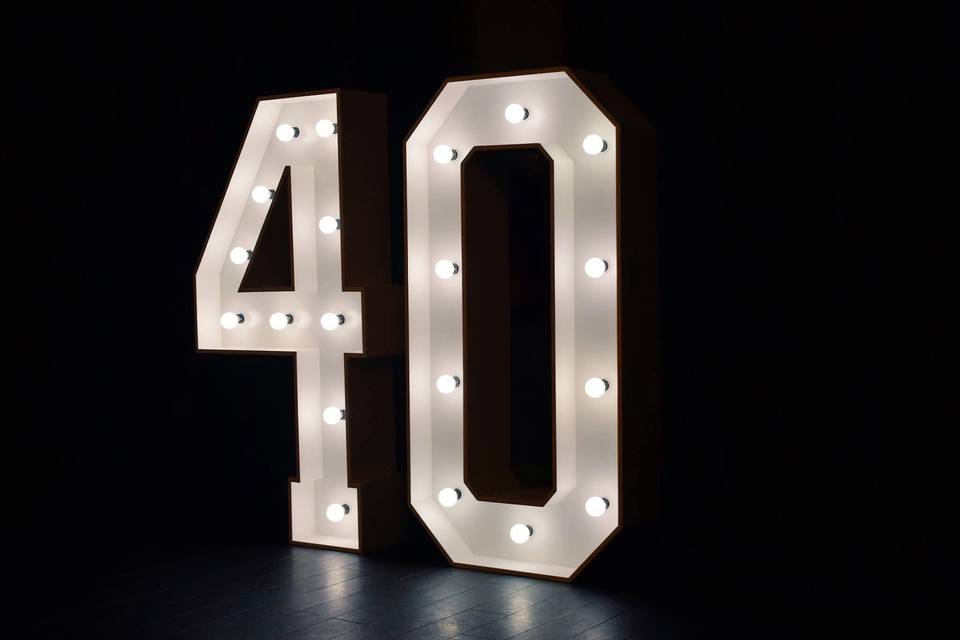 “40” Light up Number Lights
