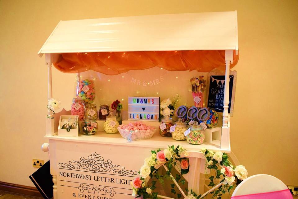 Traditional Candy Cart