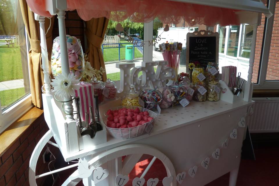 Traditional Candy Cart