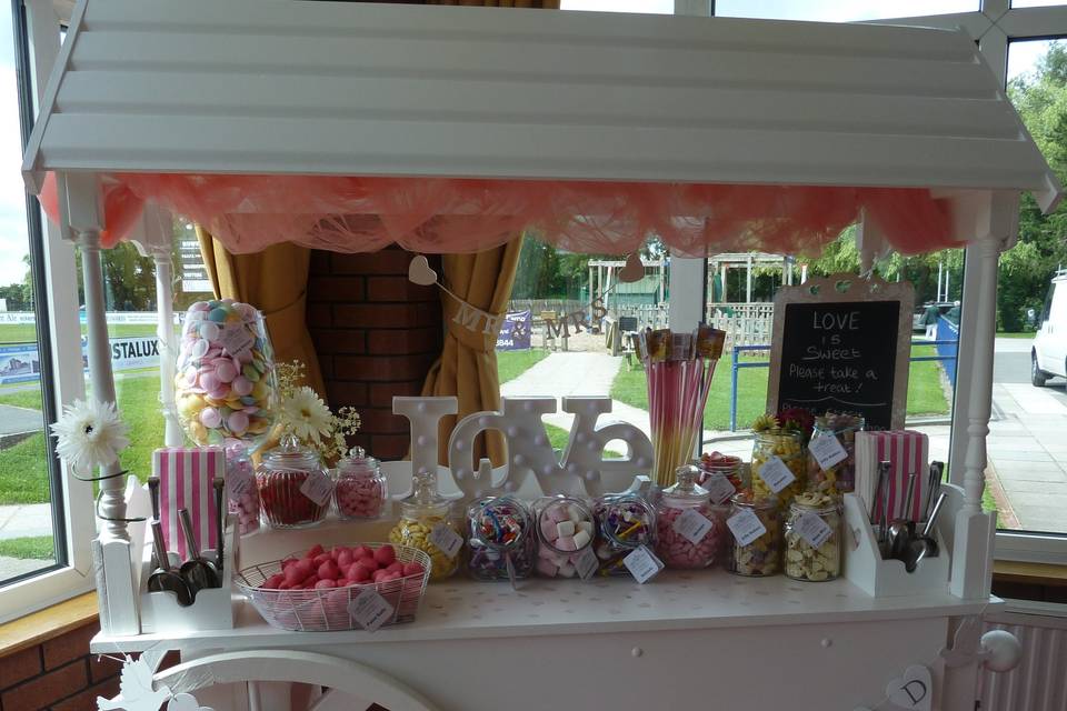 Traditional Candy Cart