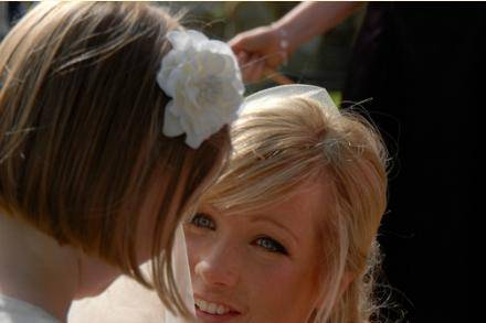 The bride and the young guests