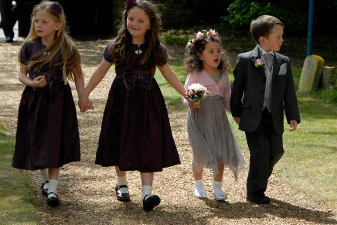 The children at the wedding