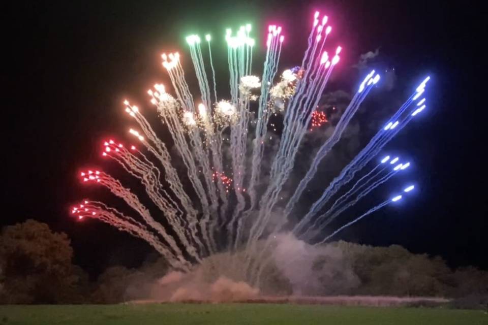 Quiet Wedding Fireworks