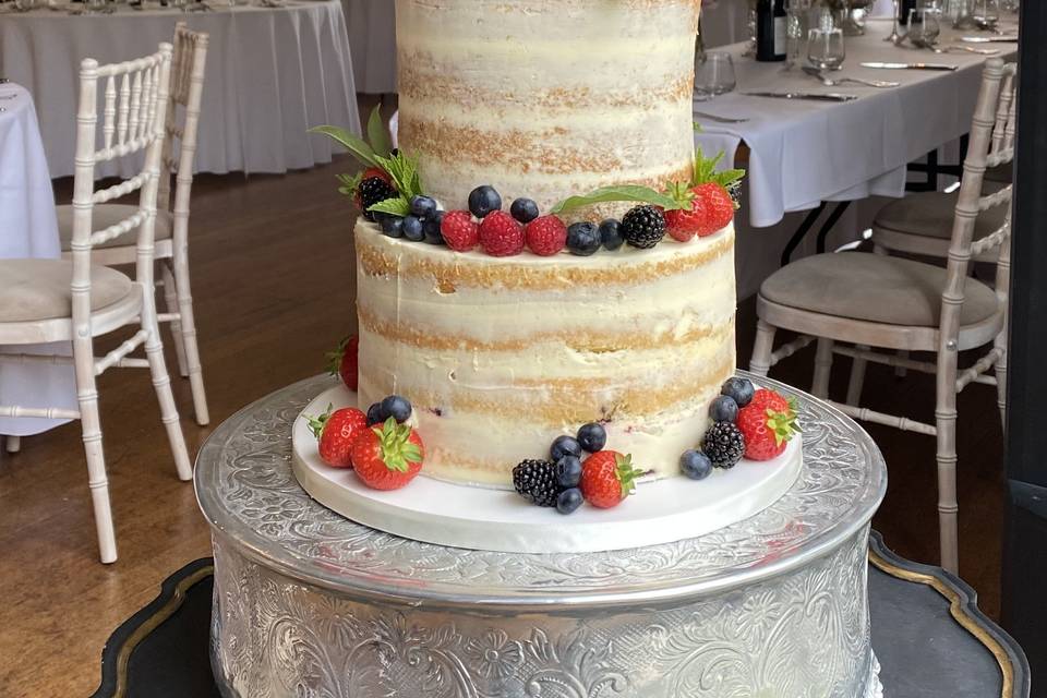 Two tier buttercream & fruit