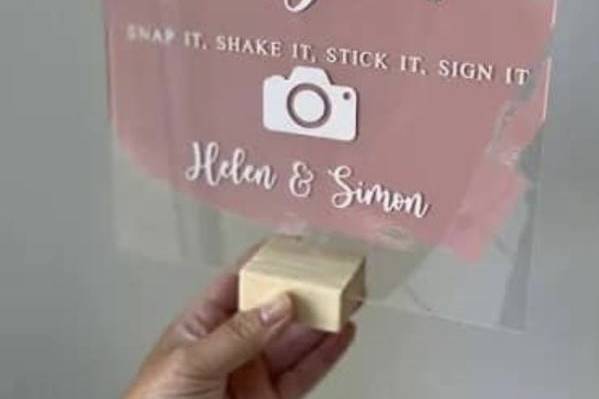 Guest book sign