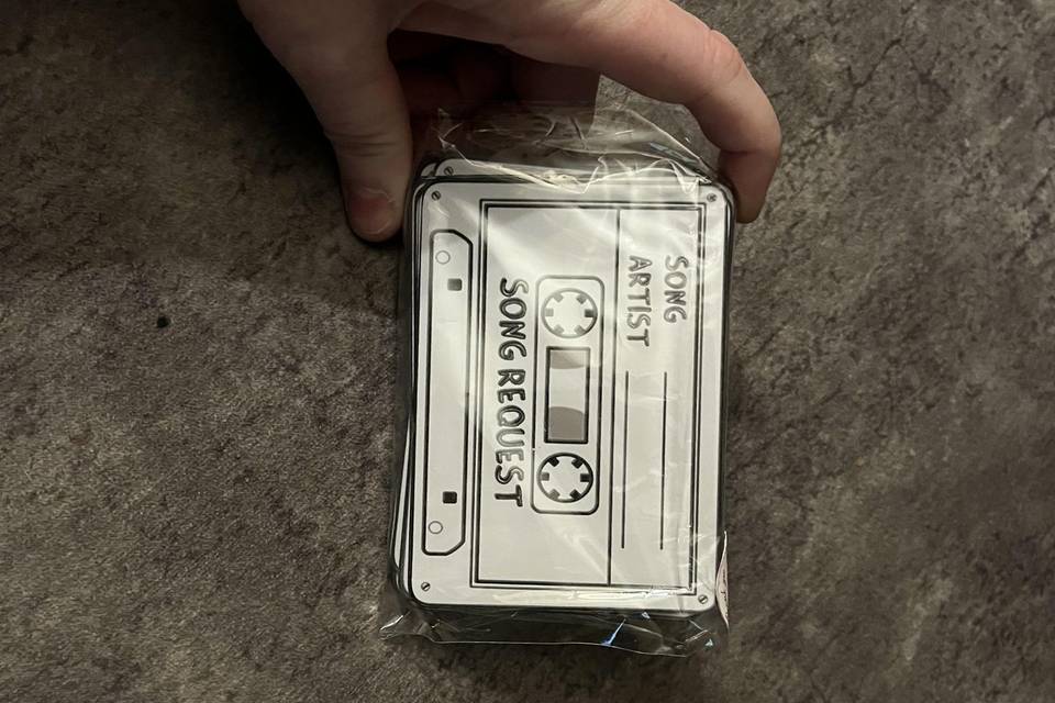 Song request cards