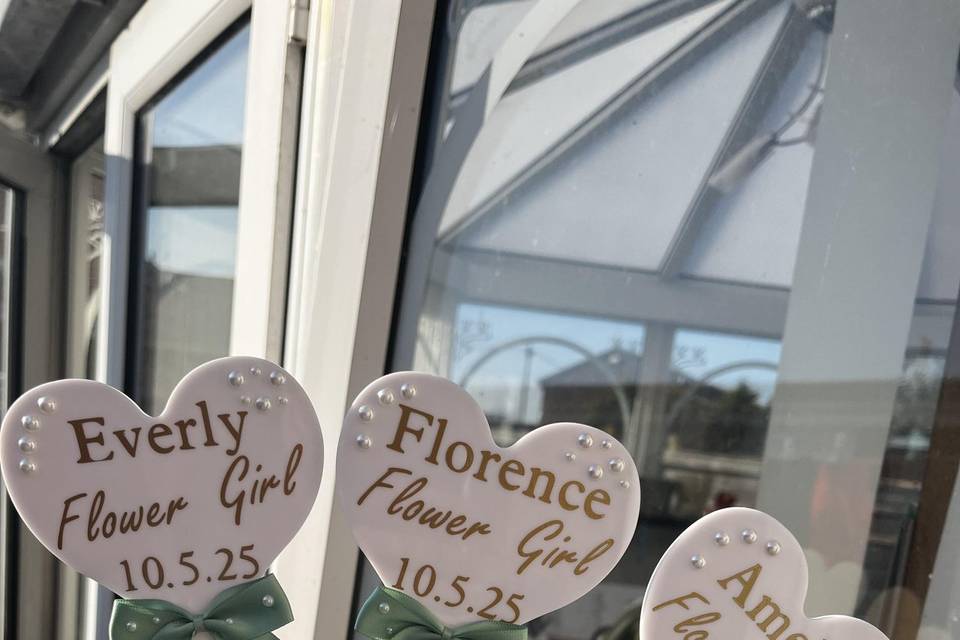Flower girl wands