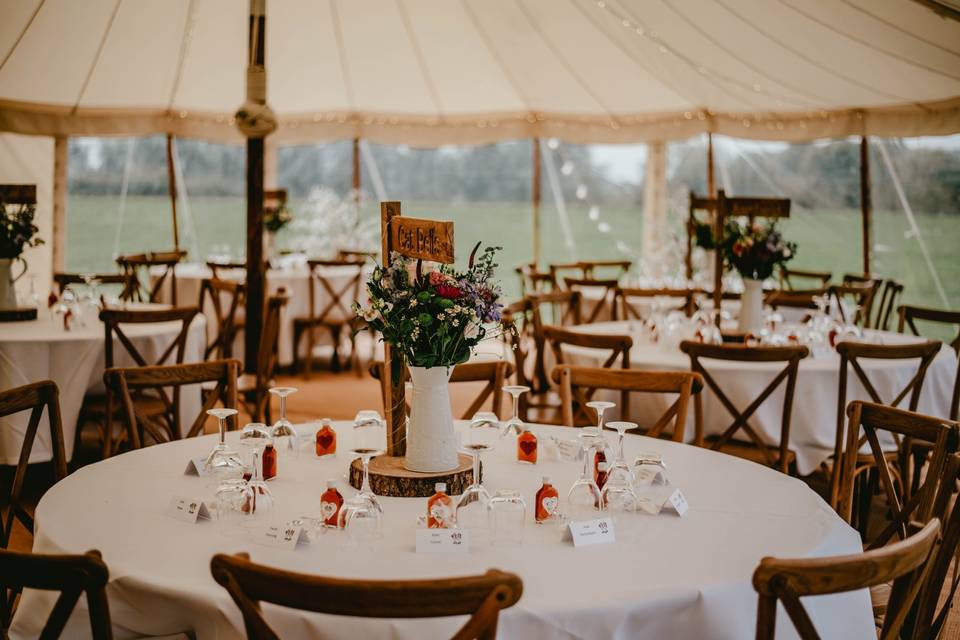 Reception Table Styling