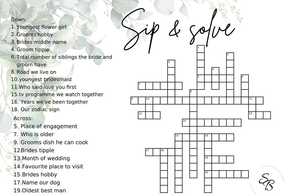 Sip and solve