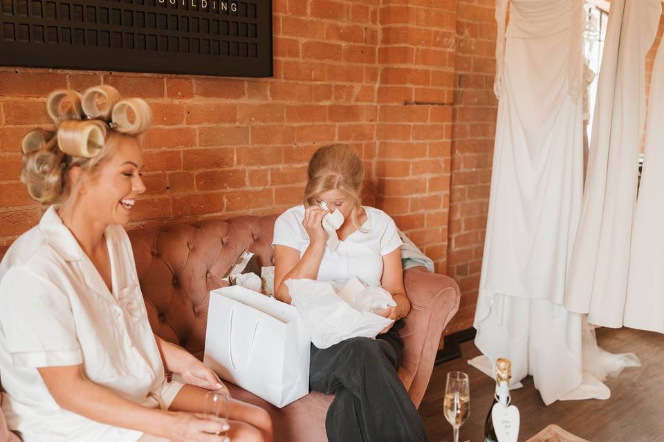 Bride and mum