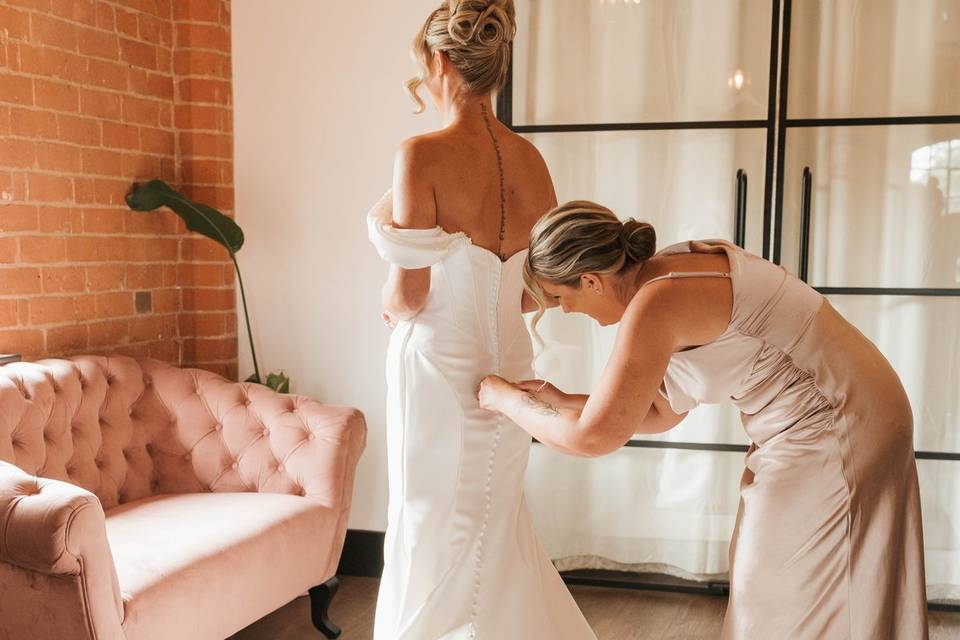 Bride prep