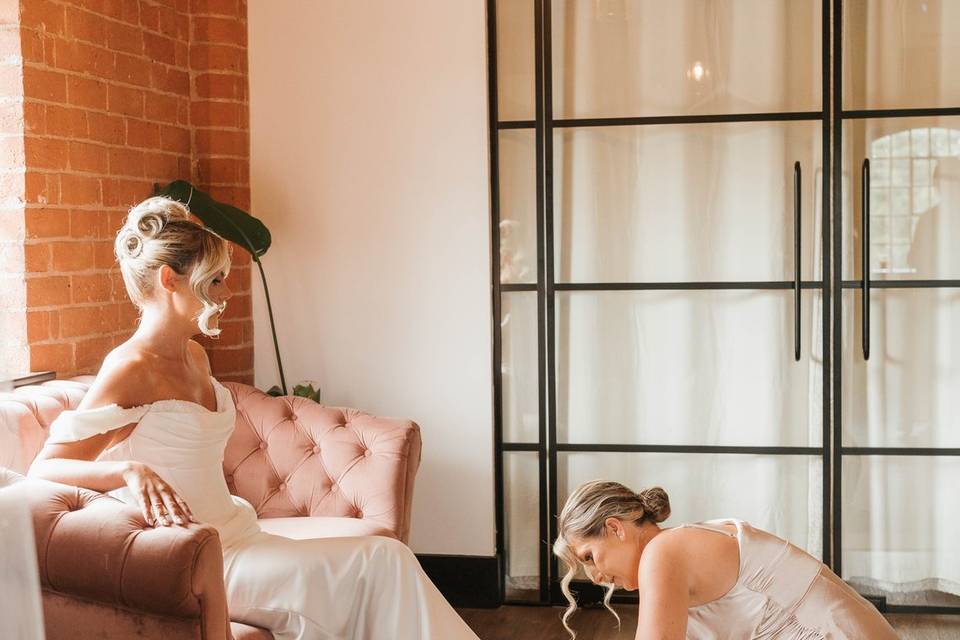 Bride prep
