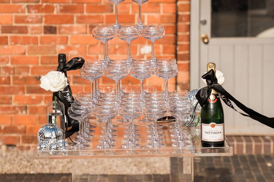 Champagne tower
