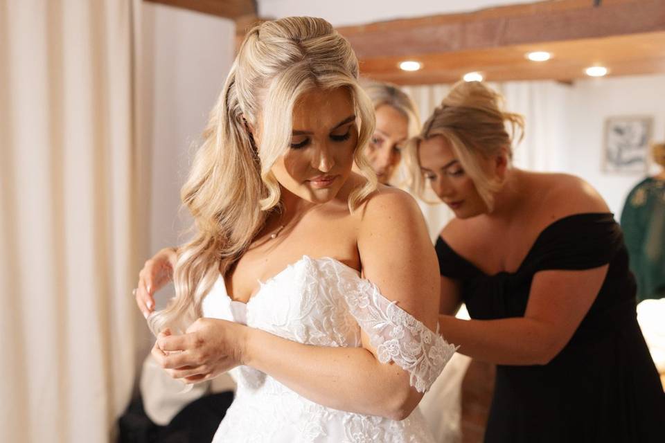 Bride prep