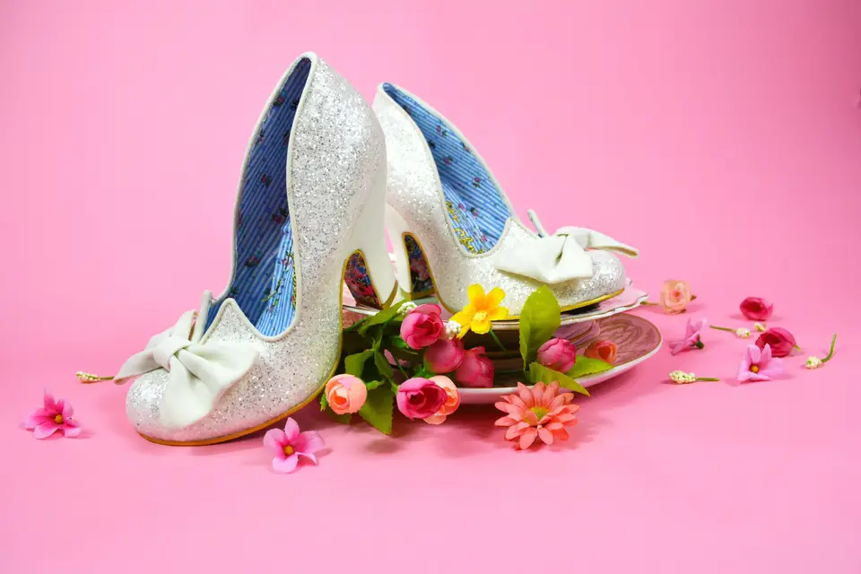 Irregular choice white wedding on sale shoes